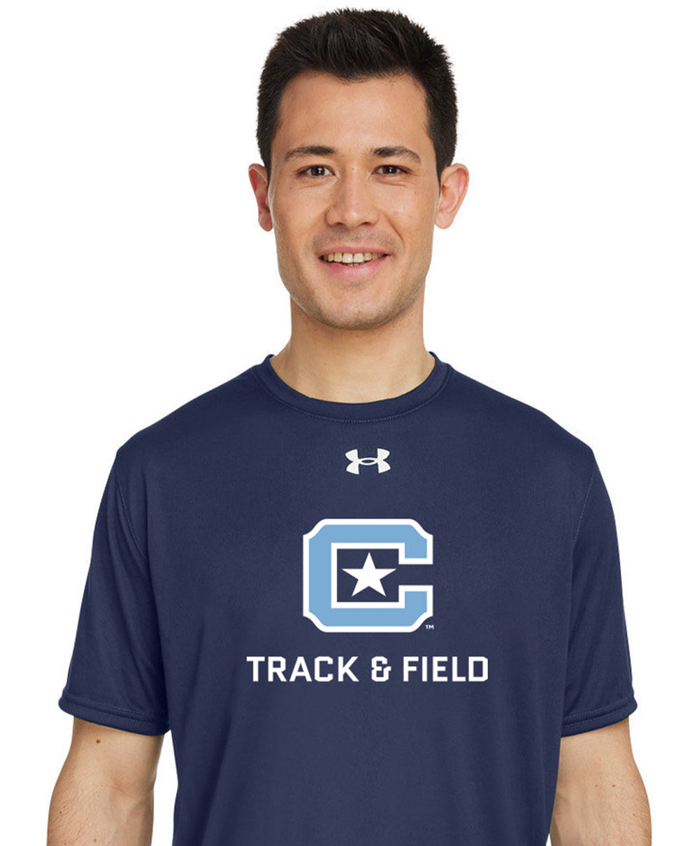 The Citadel, Club Sport - Track & Field,  Under Armour Men's Team Tech T-Shirt- Navy