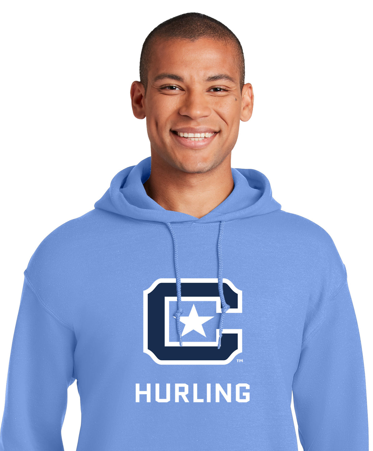 The Citadel C, Club Sports - Hurling,  Heavy Blend™ Hooded Sweatshirt- Carolina Blue