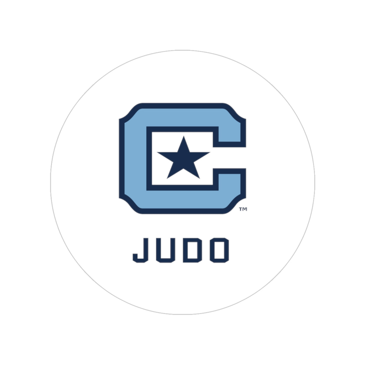 The Citadel, Sports Club, Judo Transparent Outdoor Stickers, Round, 1pcs