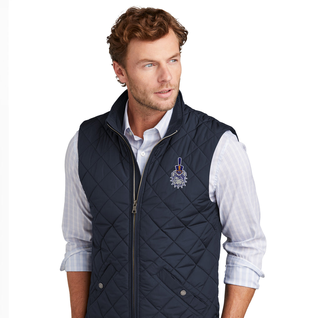 The Citadel, Spike, Brooks Brothers® Quilted Vest- Navy