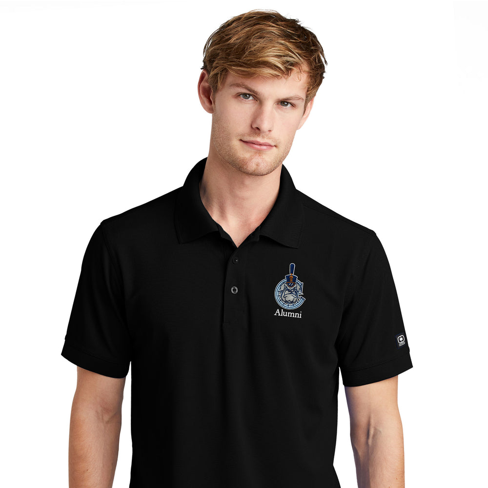 The Citadel, Alumni, Spike Mascot in C, OGIO Men's Polo Shirt- Black