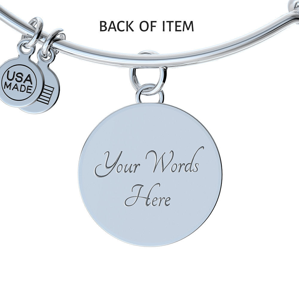 The Citadel, C - Star logo, Luxury Circle Bangle - Silver