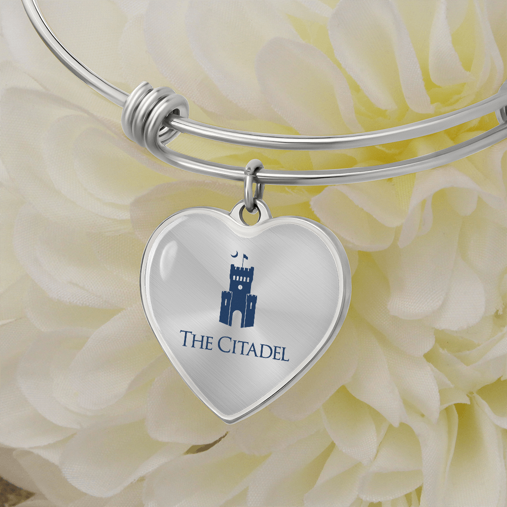 The Citadel, Barracks logo, Luxury Bangle, Engraving optional