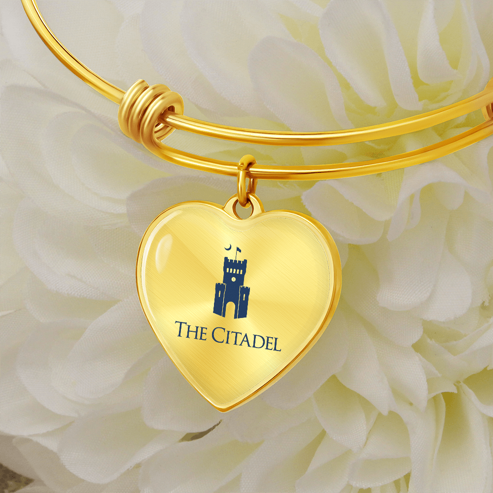 The Citadel, Barracks logo, Luxury Bangle, Engraving optional