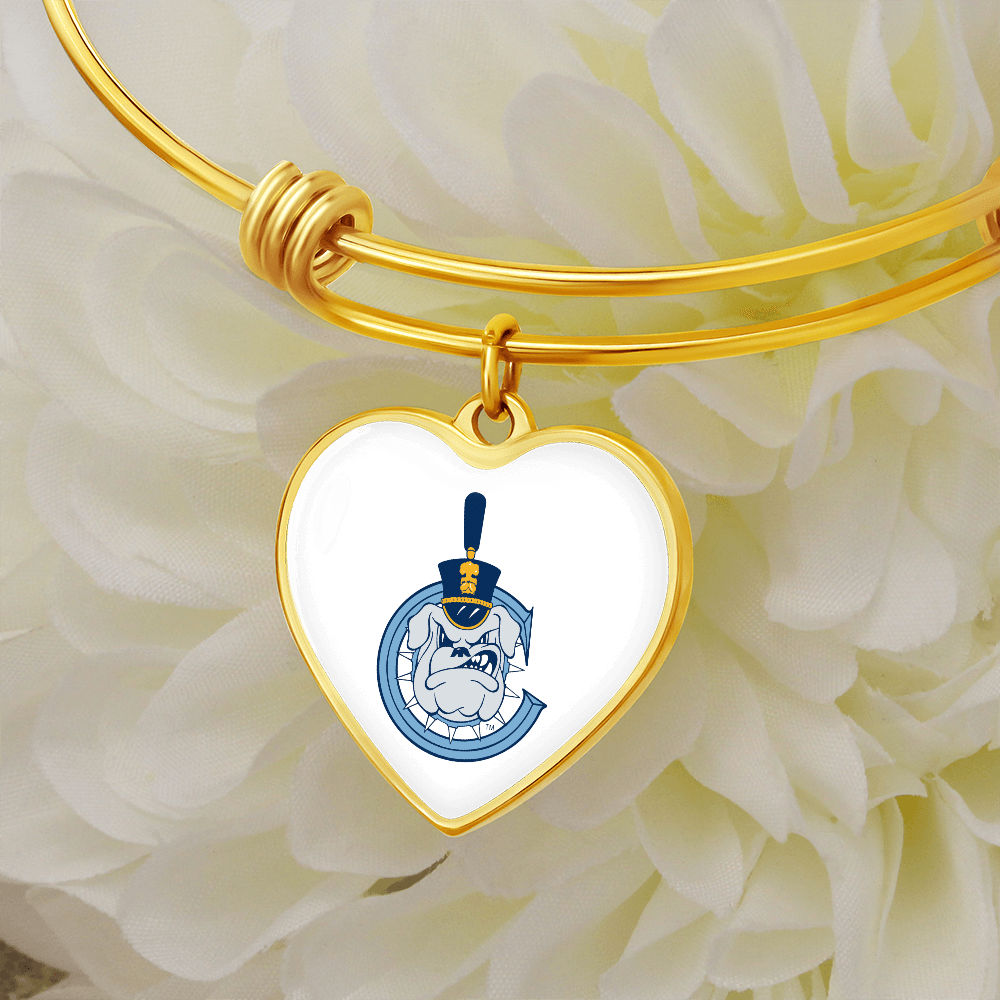 The Citadel, Spike - C logo, Luxury Heart Bangle - Gold