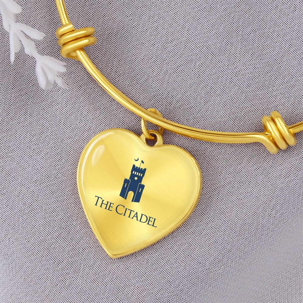 The Citadel, Barracks logo, Luxury Bangle, Engraving optional