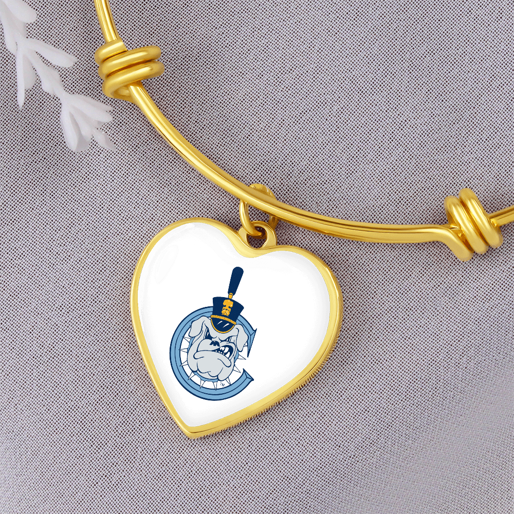 The Citadel, Spike - C logo, Luxury Heart Bangle - Gold