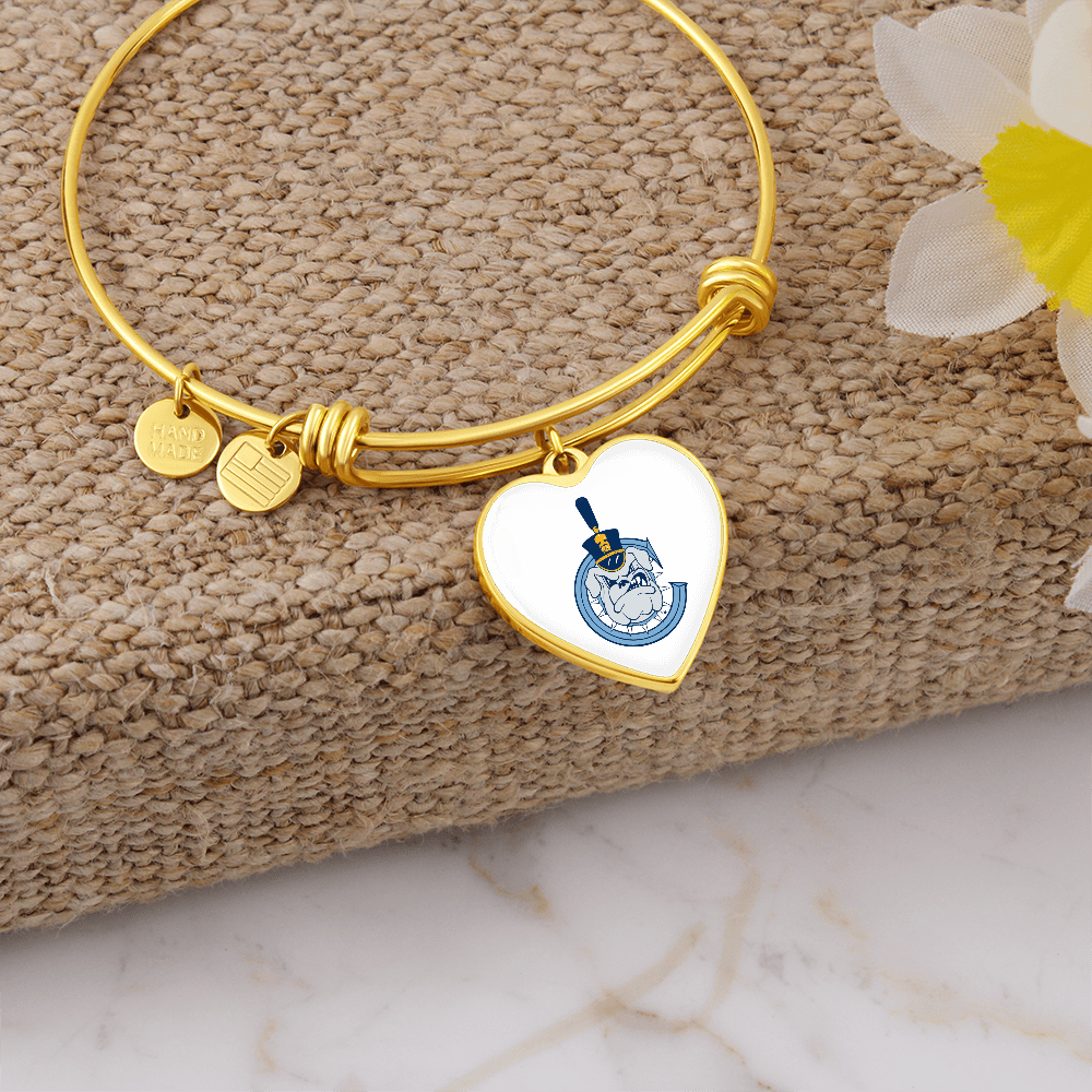 The Citadel, Spike - C logo, Luxury Heart Bangle - Gold