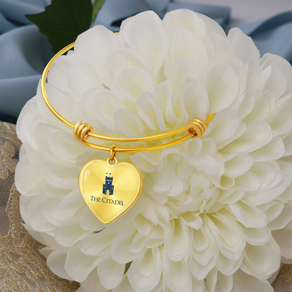 The Citadel, Barracks logo, Luxury Bangle, Engraving optional