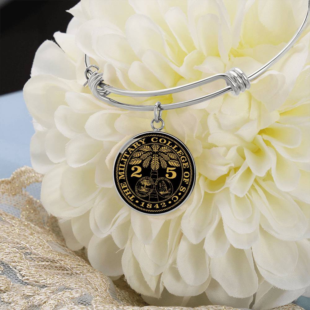 The Citadel, Class of YOUR YEAR,Optional engraveable Ring Bezel Pendant Bracelet
