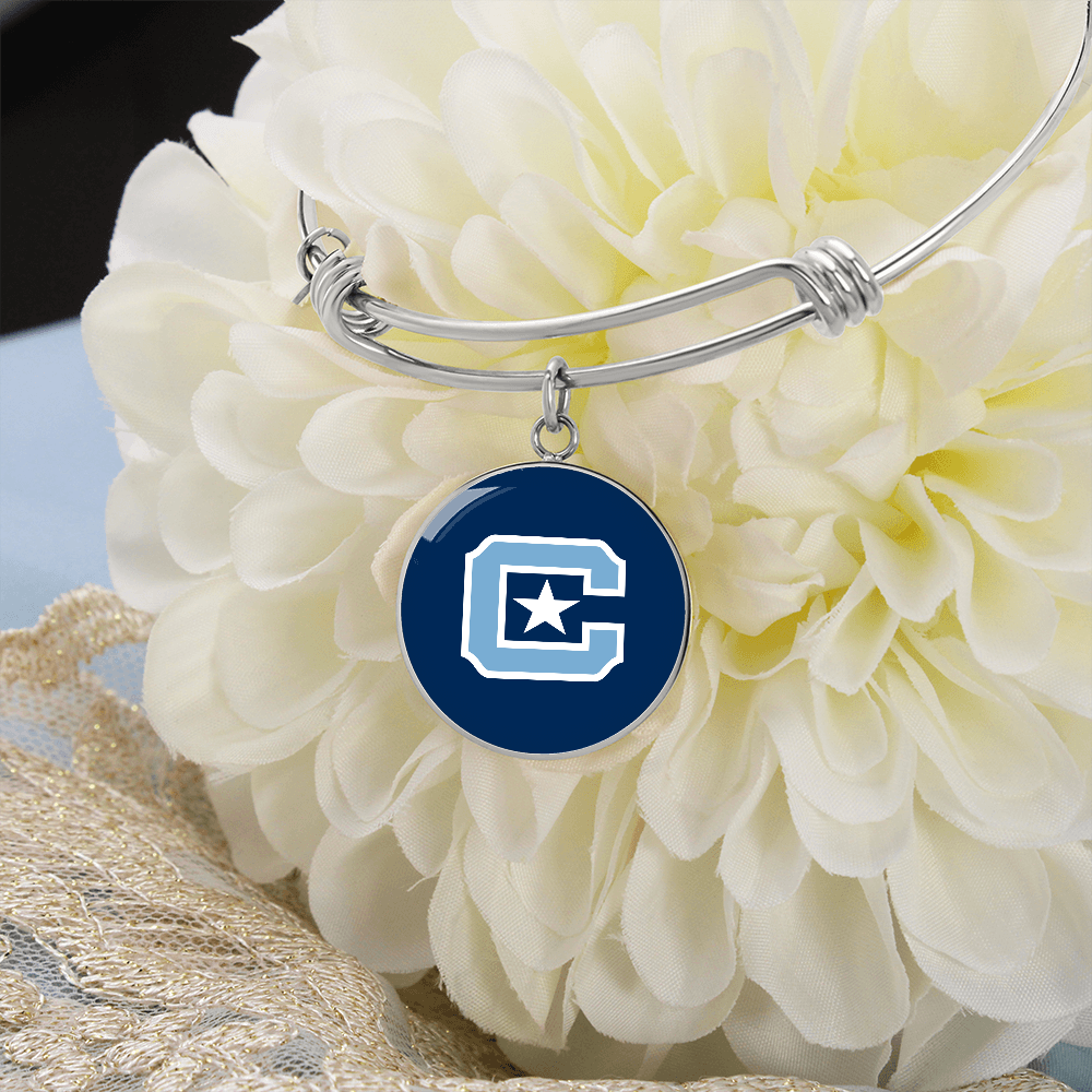 The Citadel, C - Star logo, Luxury Circle Bangle - Silver