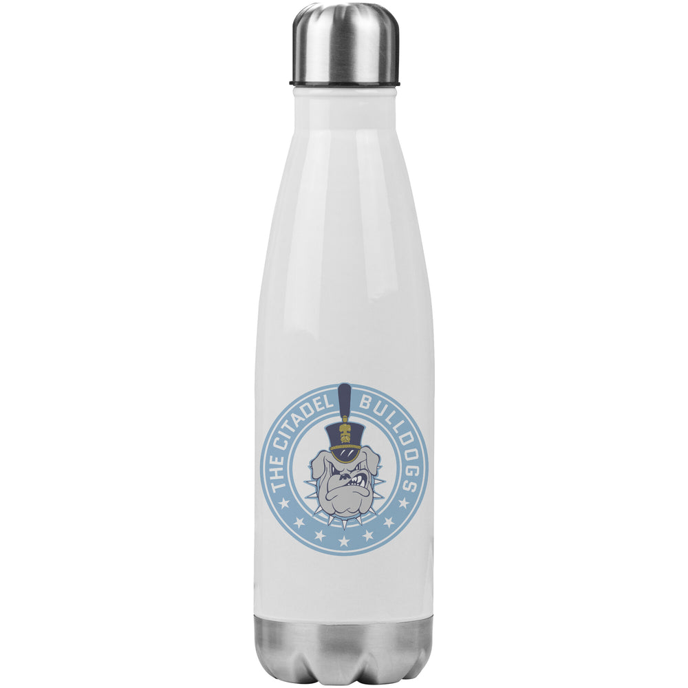 The Citadel Bulldog and Stars Insulated Water Bottle