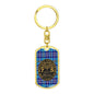 The Citadel, Class of (your year), Tartan Background Custom Engravable Keychain