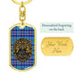 The Citadel, Class of (your year), Tartan Background Custom Engravable Keychain