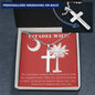 You Are My Rock Custom Engravable Cross Necklace