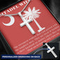 The Citadel Wife Custom Engravable Cross Necklace