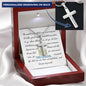 The Road Less Traveled Custom Engravable Cross Necklace