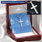 To The Greatest Mom Custom Engravable Cross Necklace