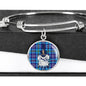 The Citadel, Spike / Tartan, Custom Engravable Bangle Bracelet