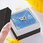 To The Greatest Mom Interlocking Heart Necklace