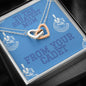 To The Greatest Mom Interlocking Heart Necklace