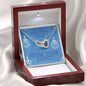 To The Greatest Mom Interlocking Heart Necklace
