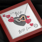 To My Wife with love Interlocking Hearts