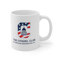 Load image into Gallery viewer, The Citadel, Alumni Club, Greater Washington DC Logo Ceramic Mug 11oz
