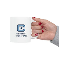 Load image into Gallery viewer, The Citadel Block C Logo, Sports Women&#39;s Basketball, Ceramic Mug 11oz
