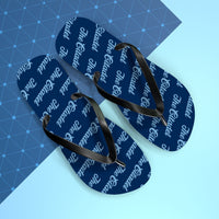 Load image into Gallery viewer, The Citadel, Script Patterned Flip Flops
