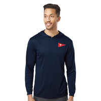 Load image into Gallery viewer, The Citadel Block C, Club Sports - Sailing, Bahama Performance Hooded Long Sleeve T-Shirt - Navy
