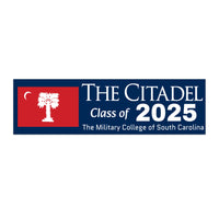 Load image into Gallery viewer, The Citadel Big Red Flag, The Citadel Class of (Your Year) Bumper Sticker
