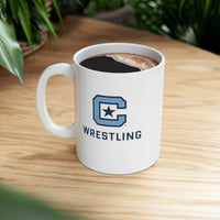 Load image into Gallery viewer, The Citadel Block C Logo, Sports Wrestling, Ceramic Mug 11oz
