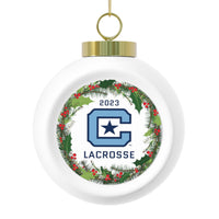 Load image into Gallery viewer, The Citadel, Club Sports, Lacrosse, 2023 Christmas Ball Ceramic Ornament
