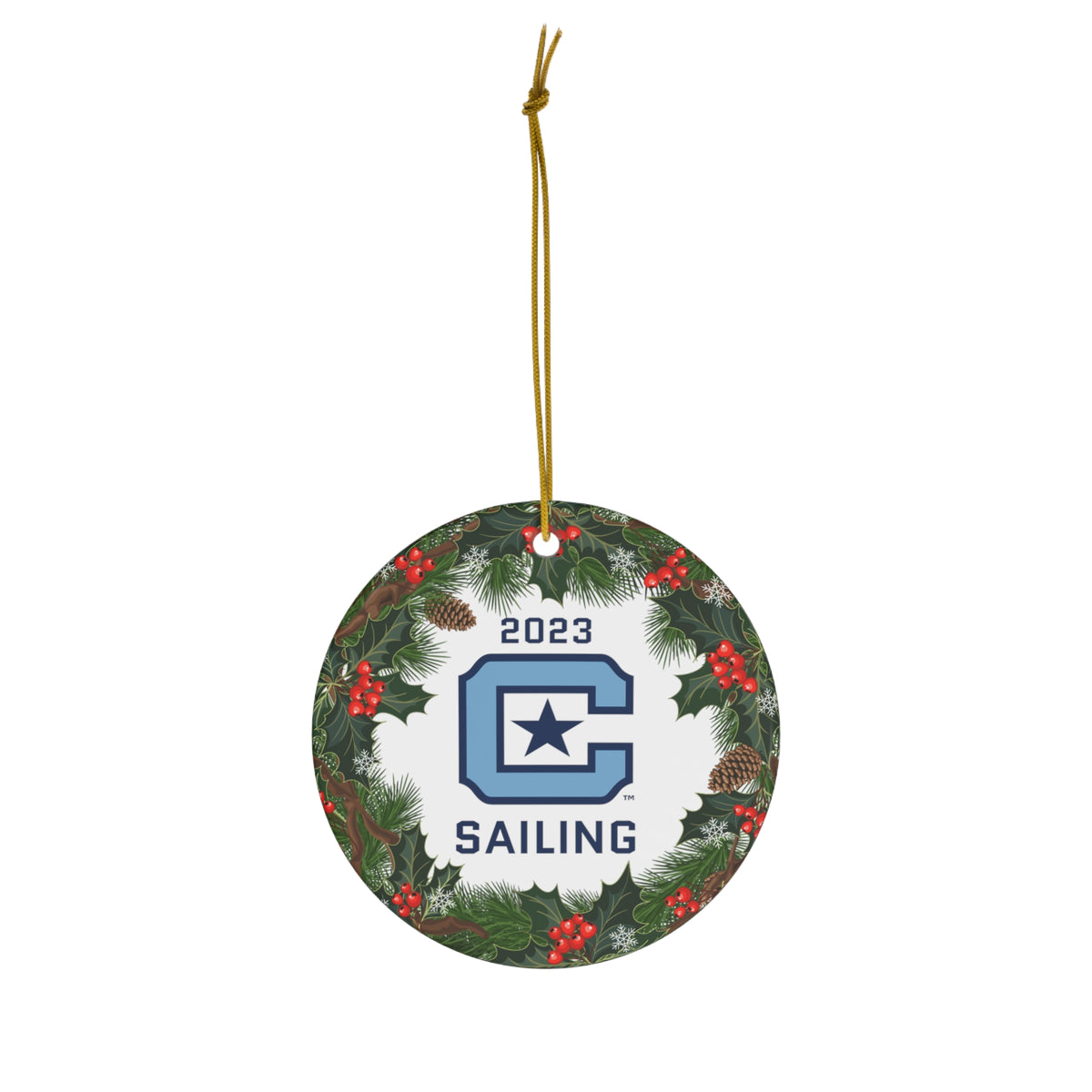 The Citadel, Club Sports, Sailing, 2023 Ceramic Ornament