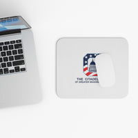 Load image into Gallery viewer, The Citadel, Alumni Club, Washington D.C. Club Logo, White Mouse Pad (Rectangle)

