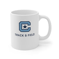 Load image into Gallery viewer, The Citadel Block C Logo, Sports Track &amp; Field, Ceramic Mug 11oz
