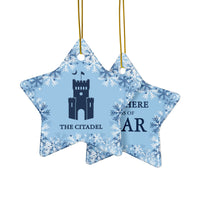 Load image into Gallery viewer, The Citadel, Barracks, Customizable, Decorative Ceramic Ornaments, Double-Sided (1pc, 3pcs, 5pcs, 10pcs)
