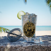 Load image into Gallery viewer, The Citadel, Ring Bezel, (Customized with your year), Sunsplash Tumbler with Straw, 16oz
