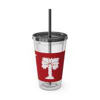Load image into Gallery viewer, The Citadel, Big Red Flag, Sunsplash Tumbler with Straw, 16oz
