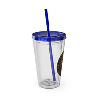 Load image into Gallery viewer, The Citadel, Ring Bezel, (Customized with your year), Sunsplash Tumbler with Straw, 16oz
