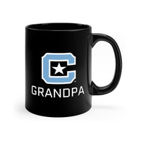 Load image into Gallery viewer, The Citadel Block C Logo, Sports Grandpa, Black Mug, 11oz
