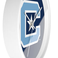 Load image into Gallery viewer, The Citadel, Carolina Blue C Star, Wall Clock

