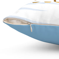 Load image into Gallery viewer, The Citadel, Happy Holidays! Santa Spike, Spun Polyester Square Pillow
