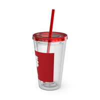 Load image into Gallery viewer, The Citadel, Big Red Flag, Sunsplash Tumbler with Straw, 16oz
