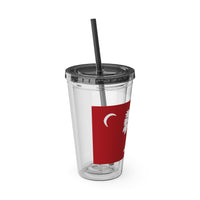 Load image into Gallery viewer, The Citadel, Big Red Flag, Sunsplash Tumbler with Straw, 16oz
