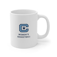 Load image into Gallery viewer, The Citadel Block C Logo, Sports Women&#39;s Basketball, Ceramic Coffee Mug 11oz

