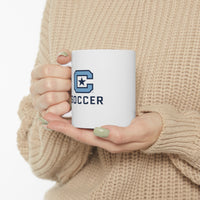 Load image into Gallery viewer, The Citadel Block C Logo, Sports Soccer, Ceramic Mug 11oz
