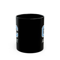 Load image into Gallery viewer, The Citadel Block C Logo, Sports Aunt, Black Mug, 11oz
