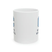 Load image into Gallery viewer, The Citadel Block C Logo, Sports  Women&#39;s Volleyball, Ceramic Mug 11oz
